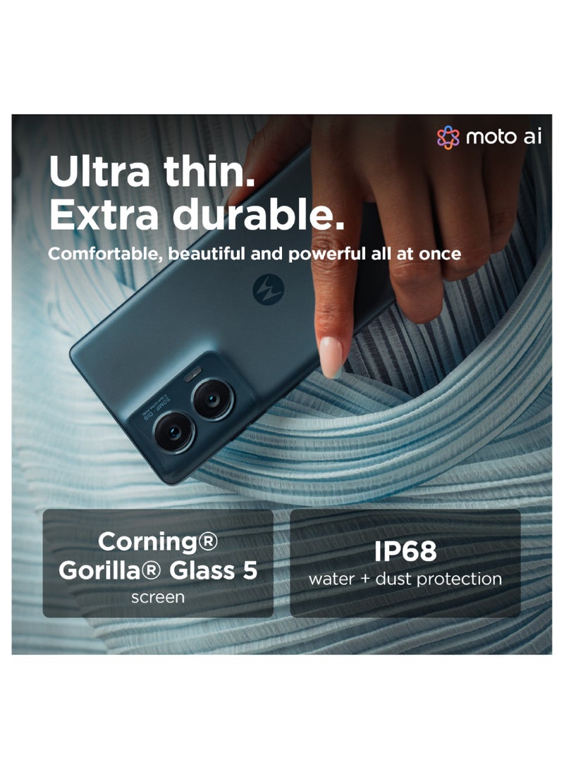 Motorola Edge 50 Fusion Dual SIM 5G Forest Blue 8GB RAM 256GB - Middle East Version - Image 5