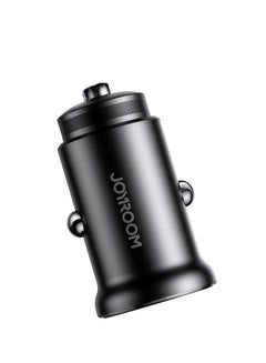 جوي روم JR-CCN05 30W USB-A USB-C Mini Car Charger - Black Black  - Image 4