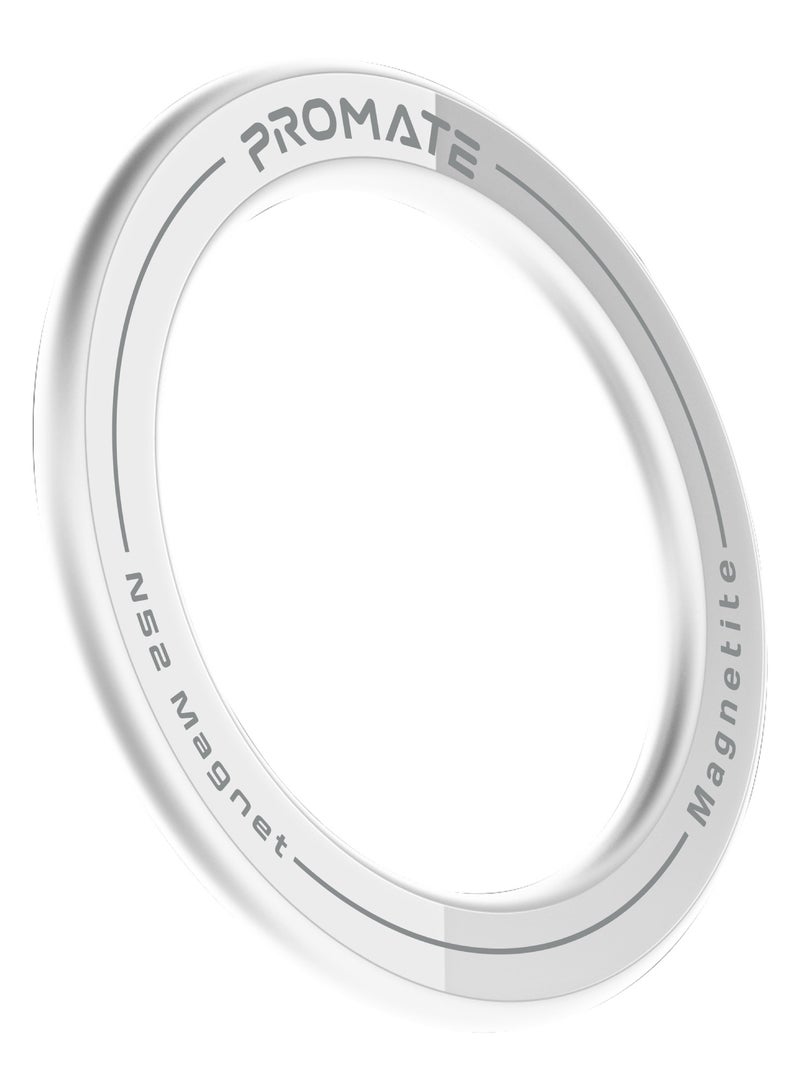 PROMATE Phone Magnetic Mount, 360° Magsafe Compatible, N52 Powerful Magnetic, Metal Ring, Magnetite White  - Image 2