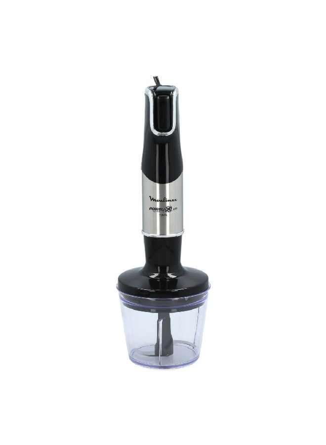 Moulinex - 1200W High Power Variable Speed Electric Hand Blender Set 0.8 L Multicolour DD95JD27 0.8 L 1200 W DD95JD27 Black and Clear - Image 1