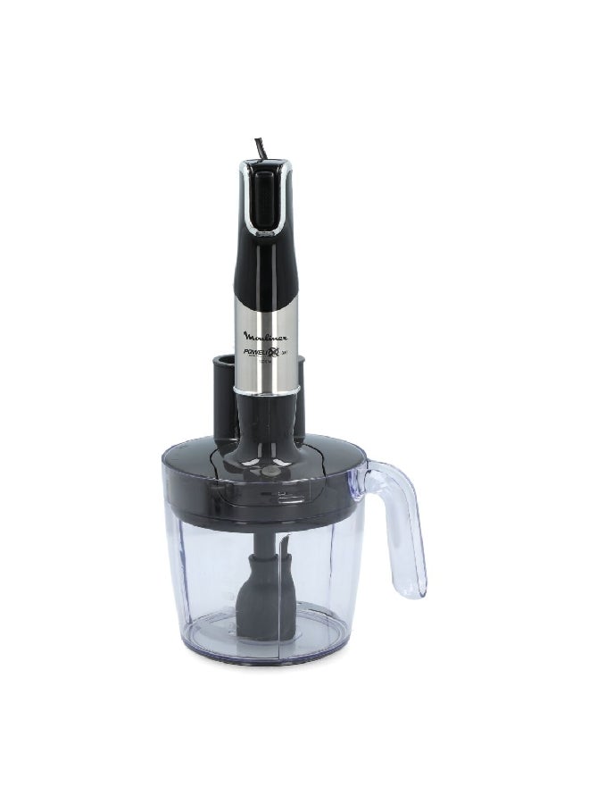 Moulinex - 1200W High Power Variable Speed Electric Hand Blender Set 0.8 L Multicolour DD95JD27 0.8 L 1200 W DD95JD27 Black and Clear - Image 1