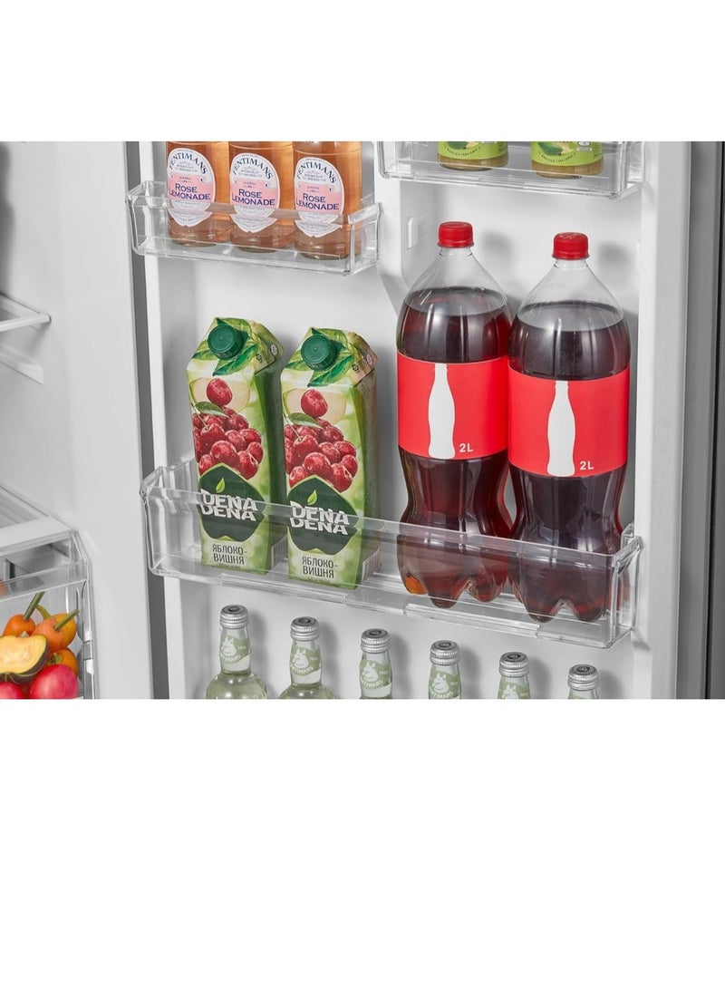 مديا Refrigerator Capacity 338 Liter Multi Air Flow Tropical Compressor Active C Fresh MDRT489MTN46 Silver  - Image 3