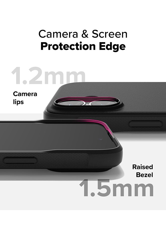 رينجك - Onyx Case For iPhone 16 Plus, Enhanced Grip Tough Flexible TPU Shockproof Rugged TPU Bumper Drop Protection Phone Cover - Black - Image 1