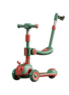 Kidle Kids Scooter 6-in-1 Children's Scooter with Adjustable Seat, Baby Scooter for 1-3-6 Years Boys Girls，with Lights Foldable Kids Toys  - Image 1