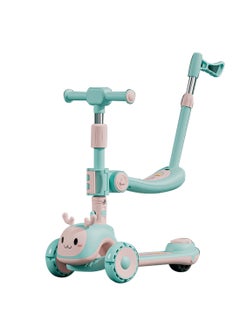 Kidle Kids Scooter 6-in-1 Children's Scooter with Adjustable Seat, Baby Scooter for 1-3-6 Years Boys Girls，with Lights Foldable Kids Toys  - Image 1
