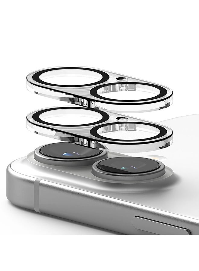 Ringke Camera Glass [Multi-Layer Protection] For iPhone 16 / 16 Plus Camera Lens Protector, Tempered Glass Cover- 2 Pack - Image 1