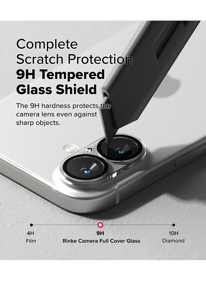 Ringke Camera Glass [Multi-Layer Protection] For iPhone 16 / 16 Plus Camera Lens Protector, Tempered Glass Cover- 2 Pack - Image 5