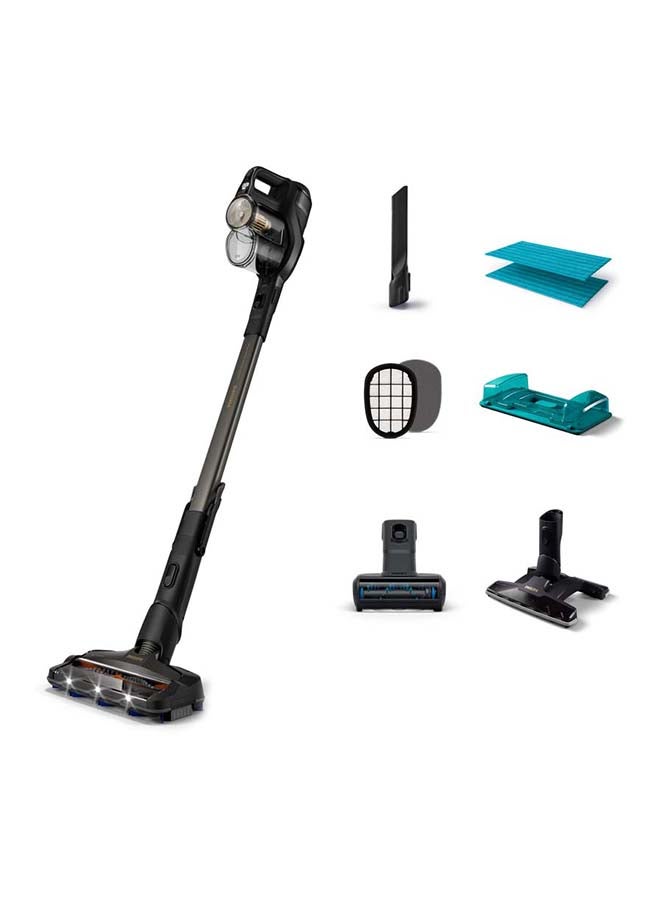 Philips 3-In-1 8000 Series Aqua Plus Cordless Vacuum 0.6 L 28 W XC8347/61 Black Titanium  - Image 1