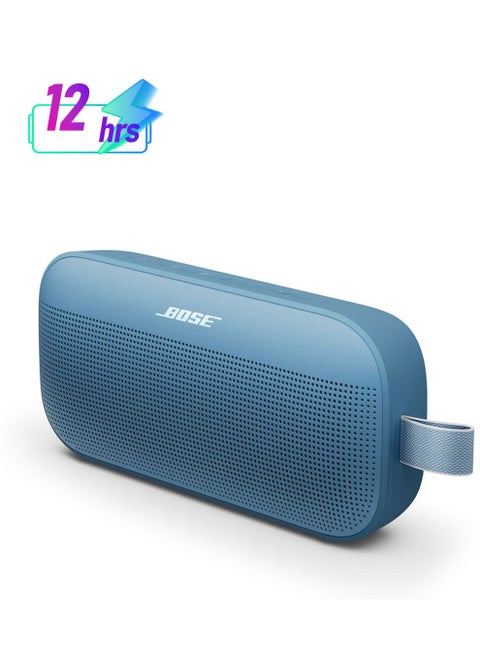 SoundLink Flex Portable Bluetooth Speaker (2nd Gen), Portable Outdoor Speaker with Hi-Fi Audio, Up to 12 Hours Battery Life, Waterproof and Dustproof Blue Dusk