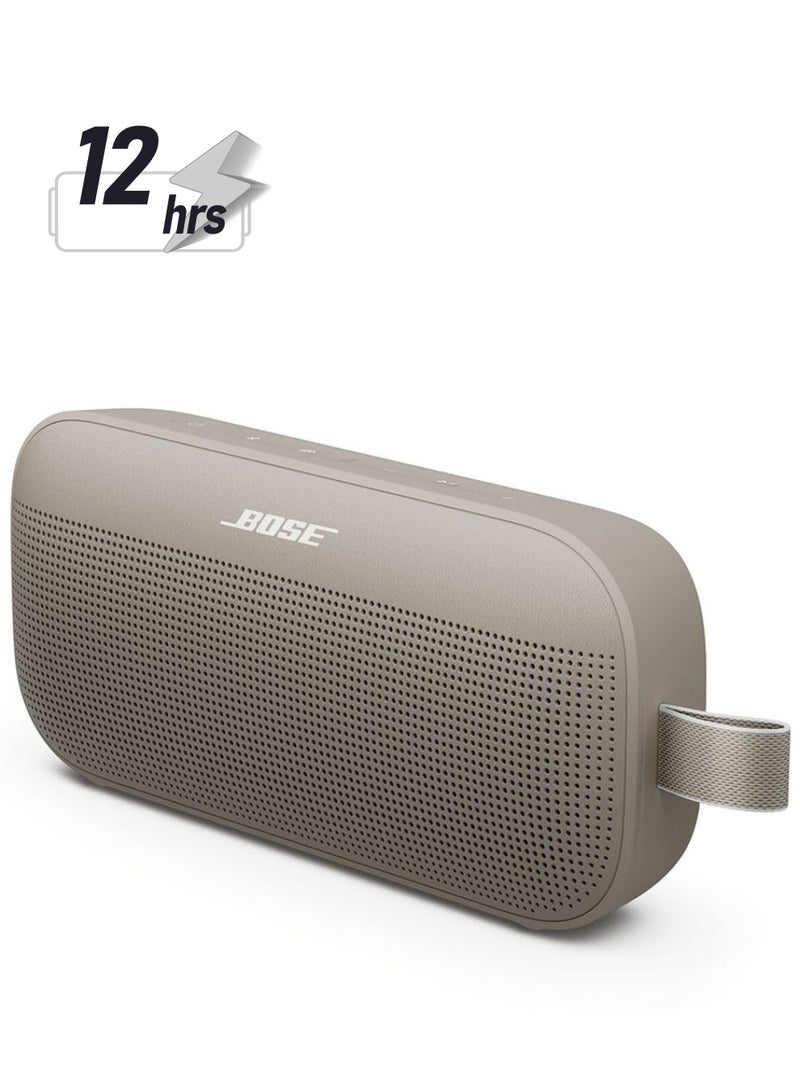 BOSE SoundLink Flex Portable Bluetooth Speaker (2nd Gen), Portable Outdoor Speaker with Hi-Fi Audio, Up to 12 Hours Battery Life, Waterproof and Dustproof Sandstone - Image 1