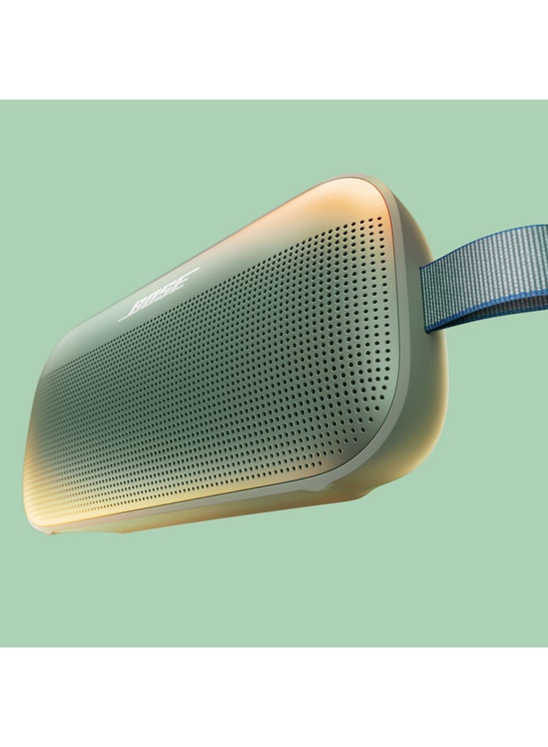 BOSE - SoundLink Flex Portable Bluetooth Speaker (2nd Gen), Portable Outdoor Speaker with Hi-Fi Audio, Up to 12 Hours Battery Life, Waterproof and Dustproof Alpine Sage - Image 1