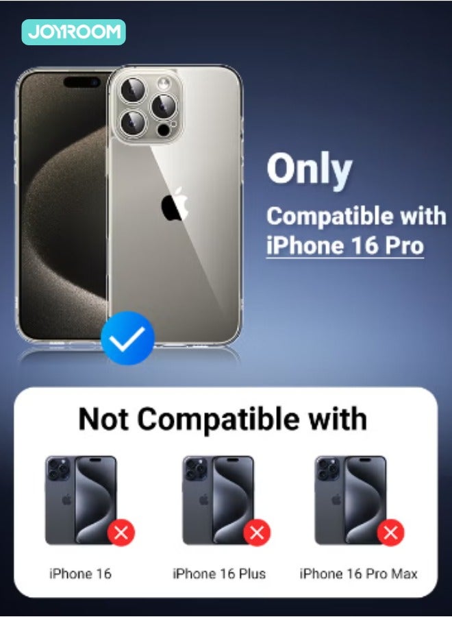 JOYROOM iPhone 16 Pro Case Clear, iPhone 16 Pro Cover Slim with Shockproof Protective Bumper, Anti Scratch & Fingerprint, 16 Pro Case Cover 6.3 inch Clear - Image 5