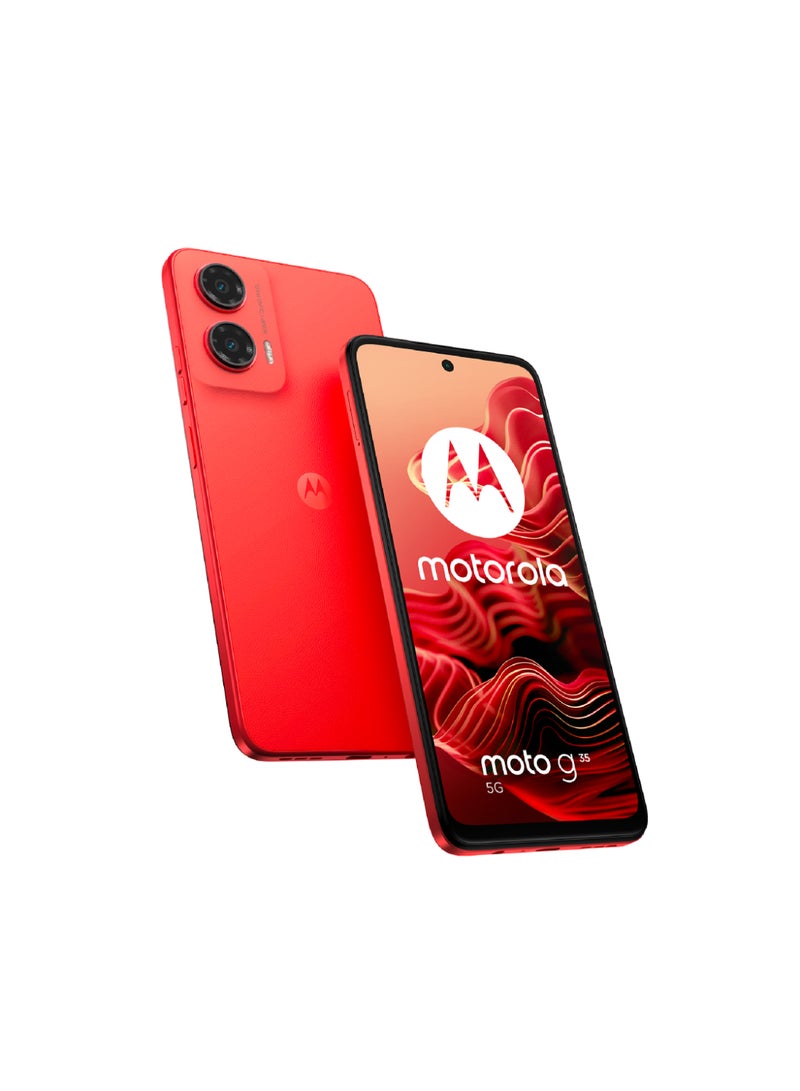 Motorola - G35 5G Dual SIM Guava Red 8GB RAM 128GB  - Middle East Version - Image 1