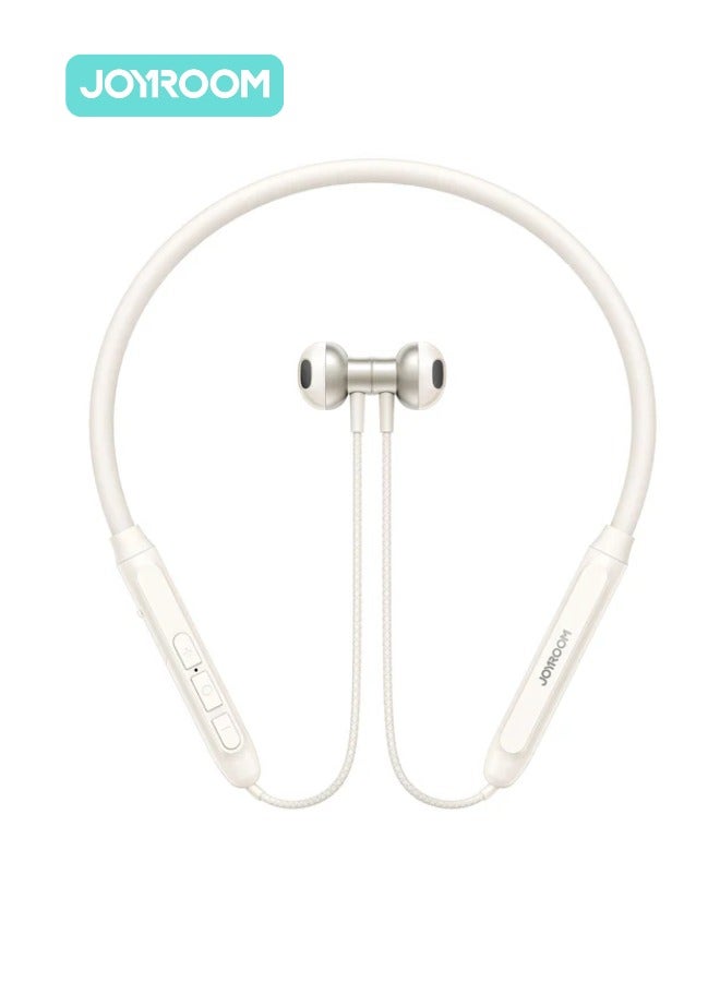 JOYROOM JR-D8 Neckband Wireless Bluetooth Sports Outdoor Earphone White  - Image 1