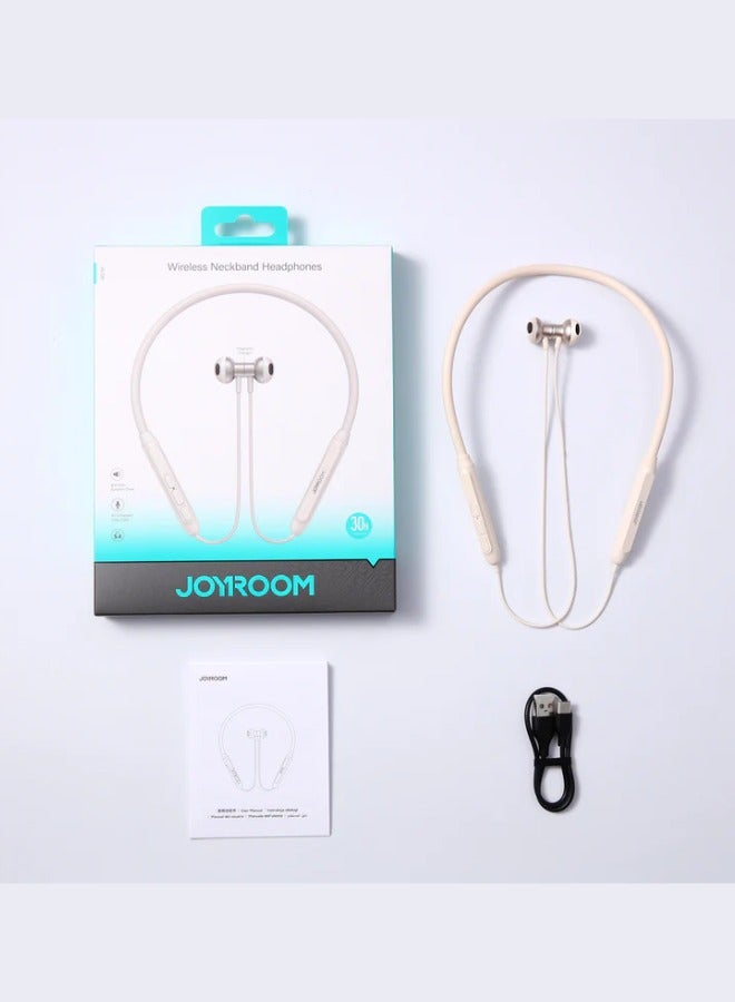 JOYROOM JR-D8 Neckband Wireless Bluetooth Sports Outdoor Earphone White  - Image 3