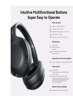 JR-JH2 Hybrid Active Noise Cancelling Headphones, Wireless Over-Ear Bluetooth, 40H Long ANC Playtime, Hi-Res Audio, Big Bass, Customize Via An App, Transparency Mode, Ideal For Travel Black - pnsku/N70109715V/45/_/1726291504/6e1b7202-06dd-43ad-a15b-d29b2e559bec