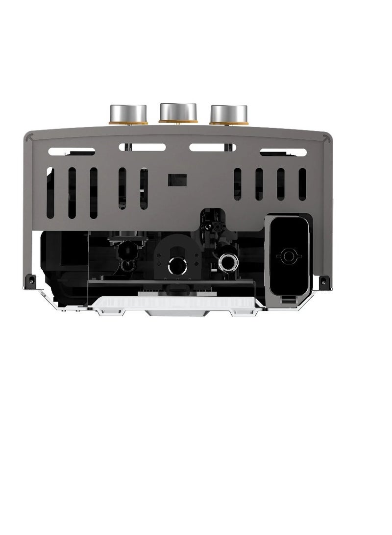 Midea Gas Water Heater Capacity 10 L Natural gas With Chimney Complete Safety Battery Type C Module Summer/Winter Switch Knob MGWH10-20MDNEG(S) Grey - Image 2