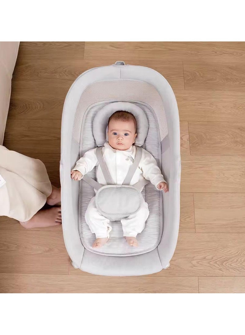 ماستيلا - Portable Baby Swing for Infants and Toddlers with Swing Timer, Swing Speeds, Touch Screen, Music Speaker with Preset Lullabies - Image 1