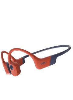 SHOKZ OpenSwim Swimming Headphones, Open-Ear Bone Conduction Headset, IP68 Waterproof, 4 GB Memory, MP3 Player For Swimming, Surfing, Running Red  - Image 1