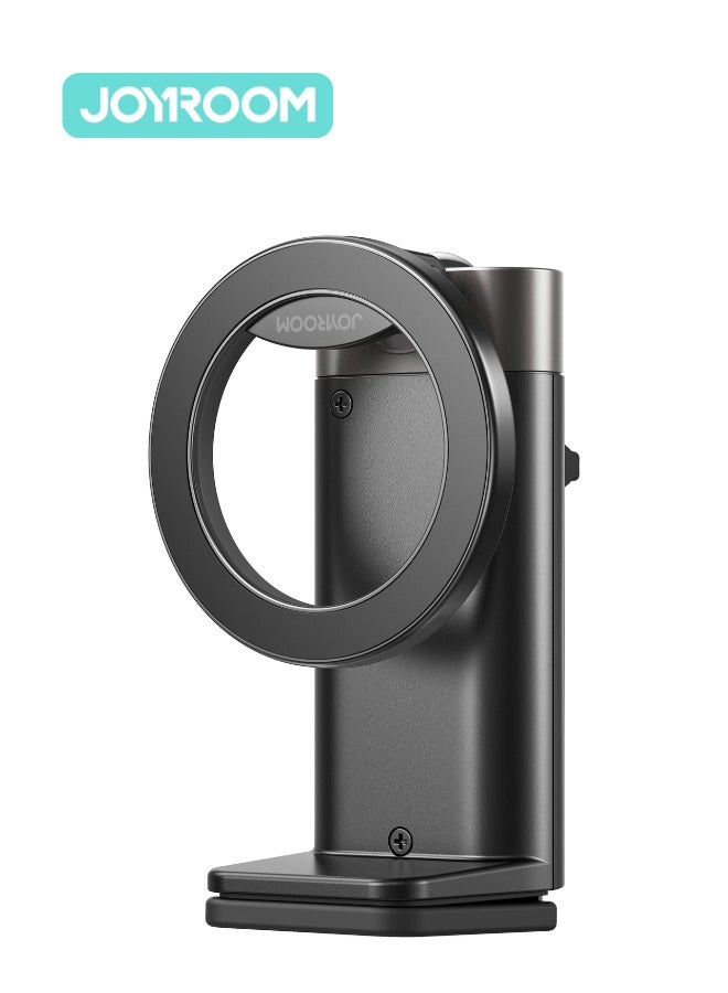 JOYROOM Magnetic Mobile Phone Holder for Magsafe Airplane Train Travel Magnetic Phone Holder for Folding Table Universal Handsfree Travel Accessories for iPhone Foldable and Portable 360° Rotatable for Travel Black  - Image 1