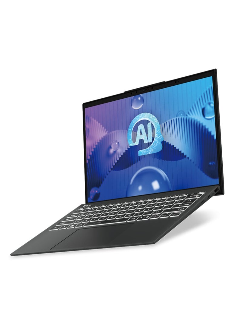 MSI - MSI Prestige 13 AI Evo A1MG Intel Core Ultra 7 155H – 13.3″ UHD+ OLED Display, 16GB DDR5, 512GB NVMe SSD English/Arabic Stellar Gray - Image 1