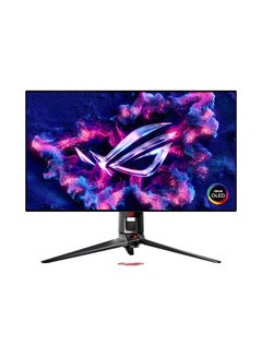ROG Swift OLED PG32UCDP 32-Inch 4K WOLED Gaming Monitor, 240Hz (4K) / 480Hz (FHD), 0.03ms Response, G-SYNC, 99% DCI-P3, HDR10, ASUS OLED Care, AI Assistant, DisplayPort 1.4, HDMI 2.1, USB-C 90W PD, Aura Sync, Adjustable Stand, VESA Wall Mount, TÜV Flicker-Free | 90LM0A50-B01370 Black