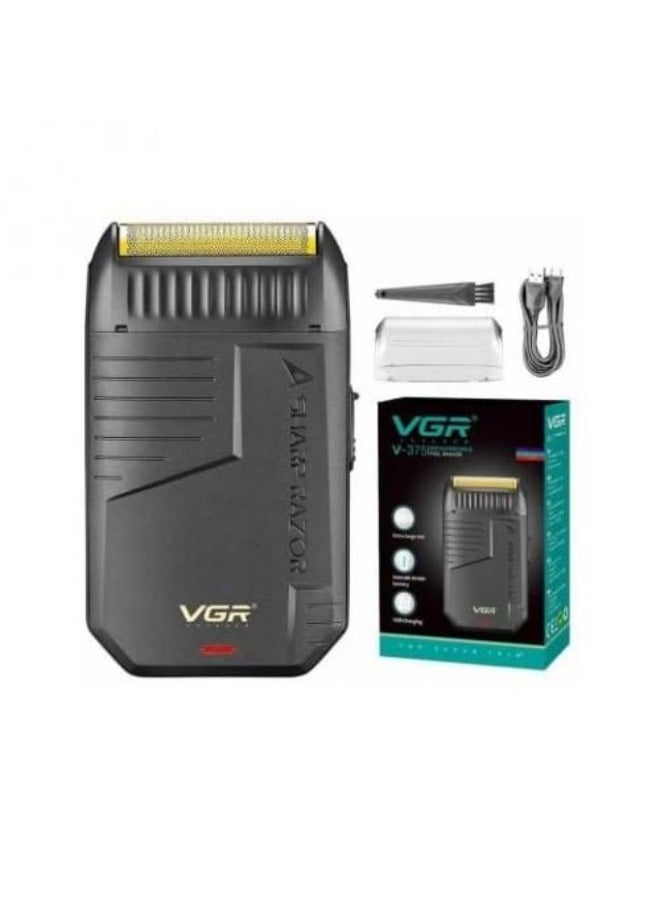 VGR V-375 Rechargeable Cordless Electric Shaver Black 