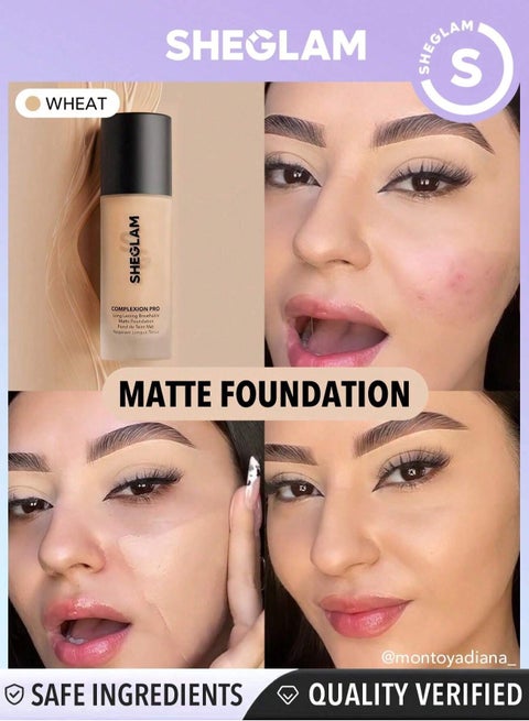 Complexion Pro Long Lasting Breathable Matte Foundation - Wheat