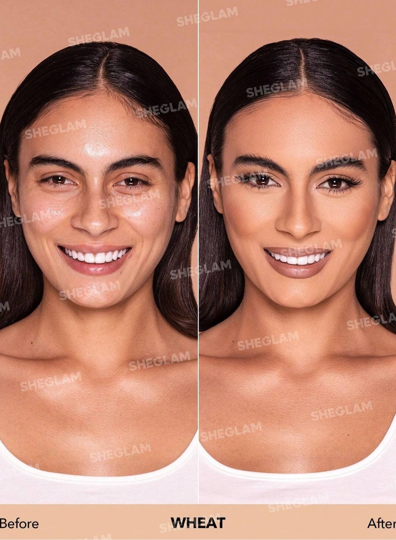 SHEGLAM Complexion Pro Long Lasting Breathable Matte Foundation - Wheat - Image 2