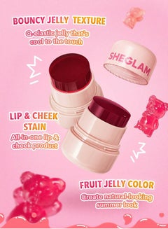 شيجلام Jelly-Licious Hydrating Lip & Blush Tint - Cheerio  - Image 4