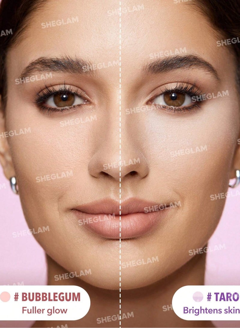 SHEGLAM - Insta-Ready Face & Under Eye Setting Powder Duo - Taro Taro - Image 1