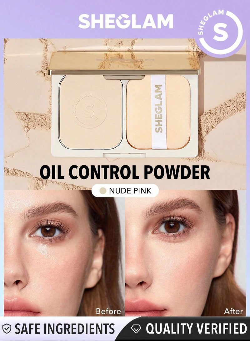 SHEGLAM Velvet Veil Oil Control Powder - Nude Pink - Image 1