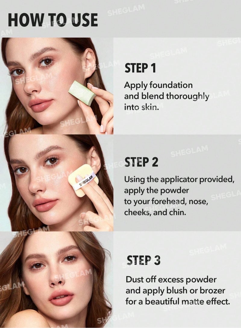 SHEGLAM Velvet Veil Oil Control Powder - Nude Pink - Image 3