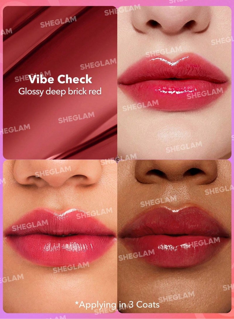 SHEGLAM Mirror Kiss High-Shine Lipstick - Vibe Check VibeCheck - Image 2