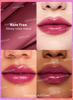 شيجلام Mirror Kiss High-Shine Lipstick - Rent Free  - Image 2