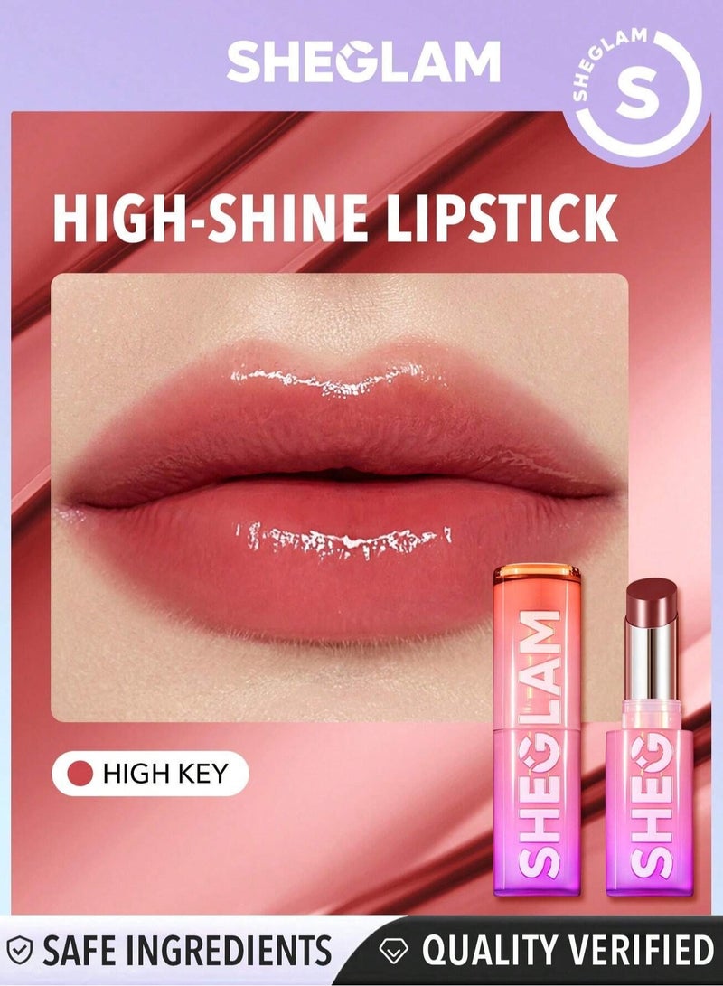 SHEGLAM Mirror Kiss High-Shine Lipstick - High Key  - Image 1