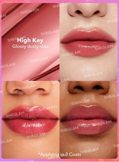 شيجلام Mirror Kiss High-Shine Lipstick - High Key  - Image 2