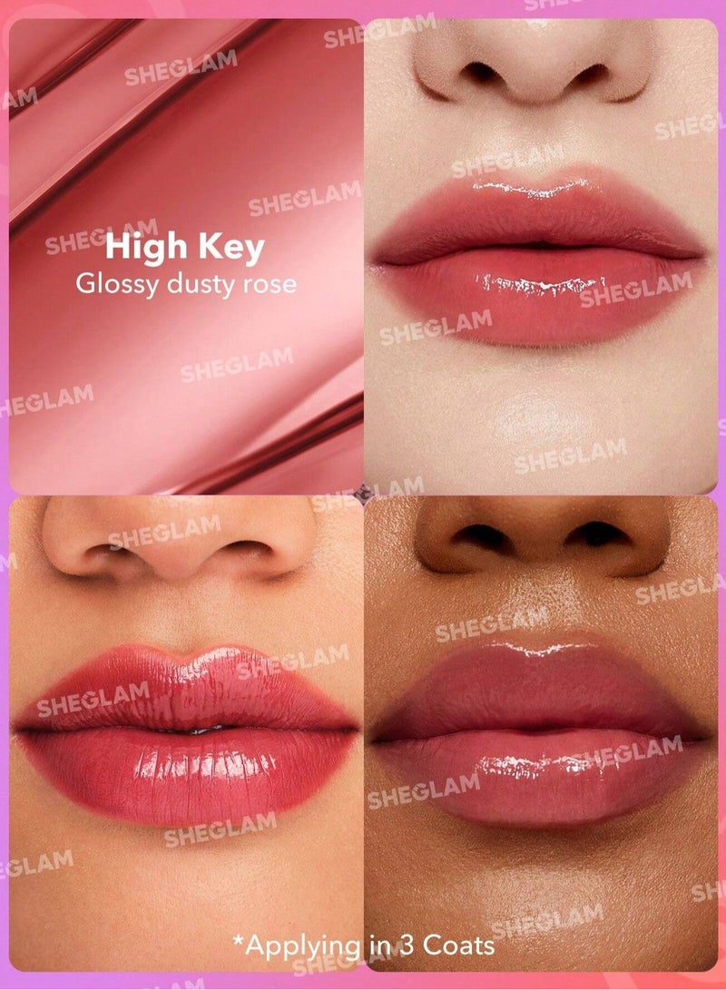 SHEGLAM Mirror Kiss High-Shine Lipstick - High Key  - Image 2