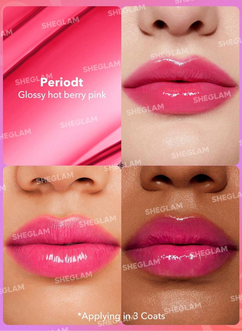 SHEGLAM Mirror Kiss High-Shine Lipstick - Periodt - Image 2