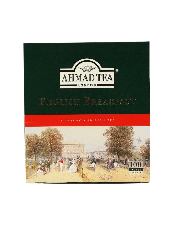 Ahmad Tea Red English Breakfast Tea, 100 Tea Bags