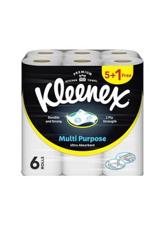 كلينيكس Multipurpose Kitchen Tissue Paper Towel Super Absorbent 5+1 Roll 