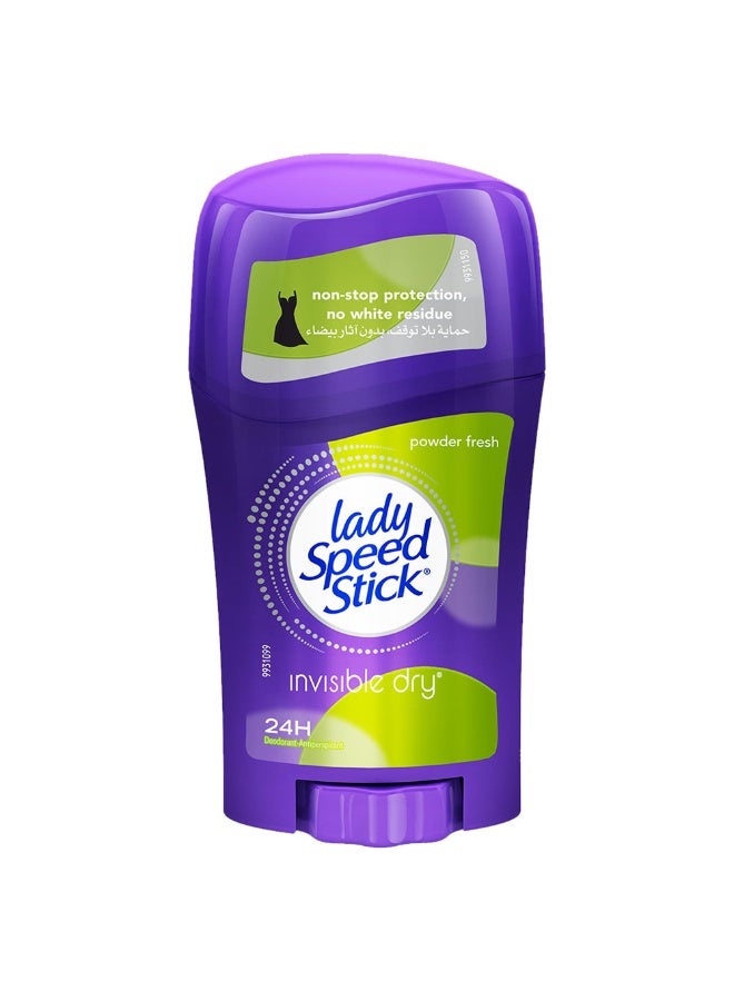 ليدي سبيد ستيك Powder Fresh Invisible Dry Deodorant 40G 