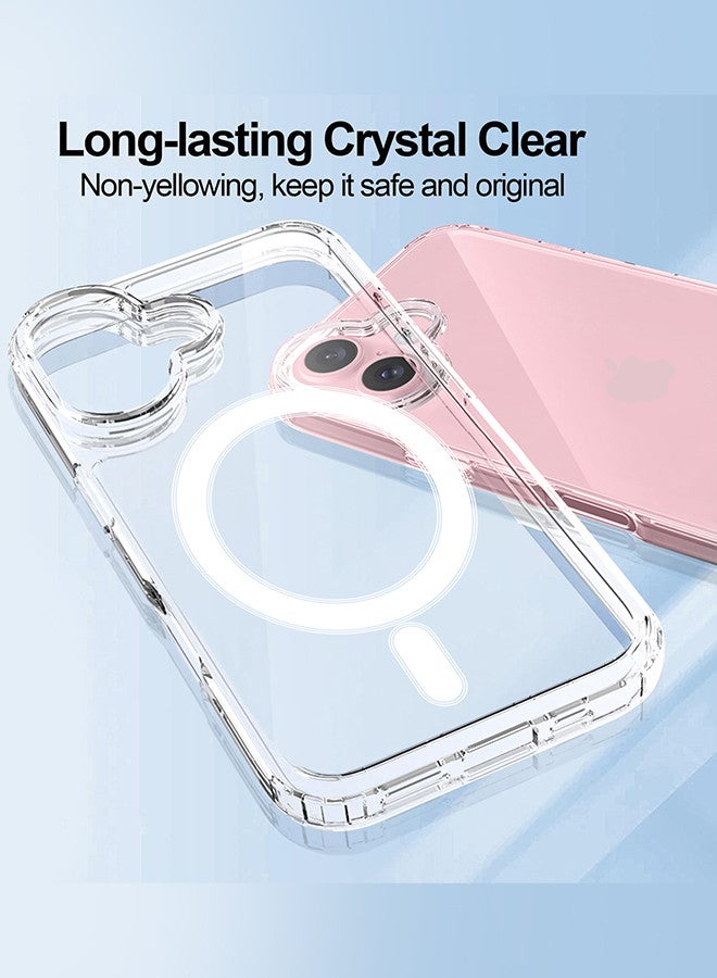 MARGOUN (for iPhone 16) TPU Case,Compatible with MagSafe, Military Grade Protection, Resists Yellowing and Scratches, Magnetic Phone Clear - Image 3