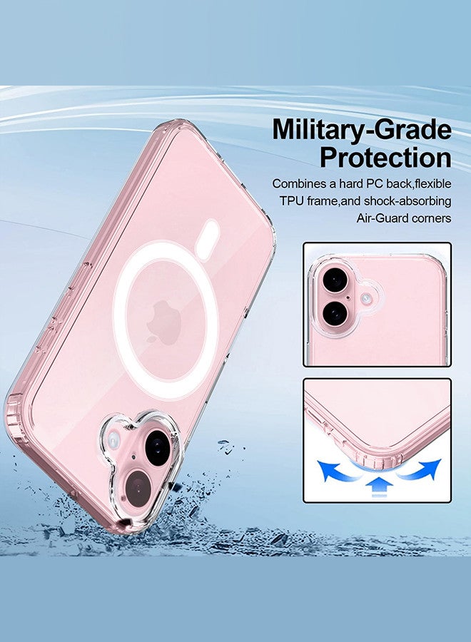 مارجون (for iPhone 16 Plus) TPU Case,Compatible with MagSafe, Military Grade Protection, Resists Yellowing and Scratches, Magnetic Phone Case Clear - Image 2