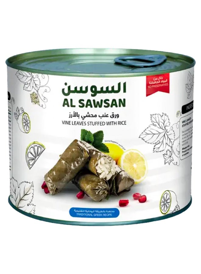 Al Sawsan Vine Leaves Stuffed with Rice, 2 Kg - pnsku/N70110106V/45/_/1726466364/e396838c-3949-49e3-a78f-c31be59cb227