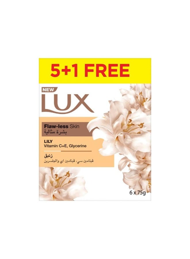لوكس Creamy Perfection Soap With White Flowers & Essential Oil 120G × 5+1 