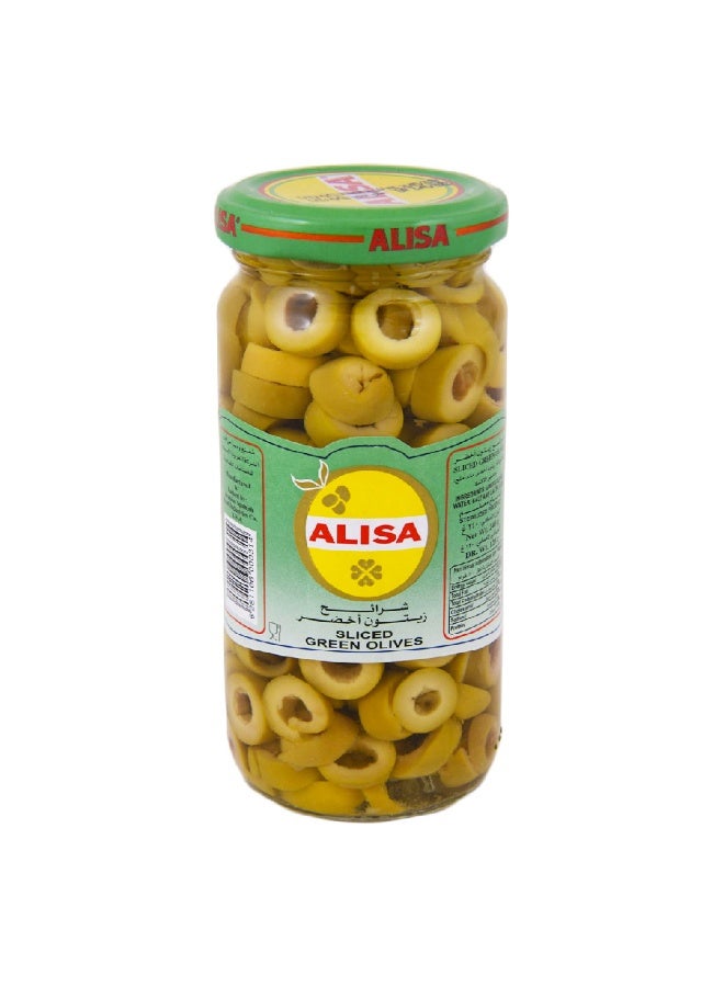أليسا Alisa Sliced Green Olives, 120gm 