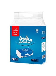 موشوار Facial Tissue Bag 180 Tissues X 10 