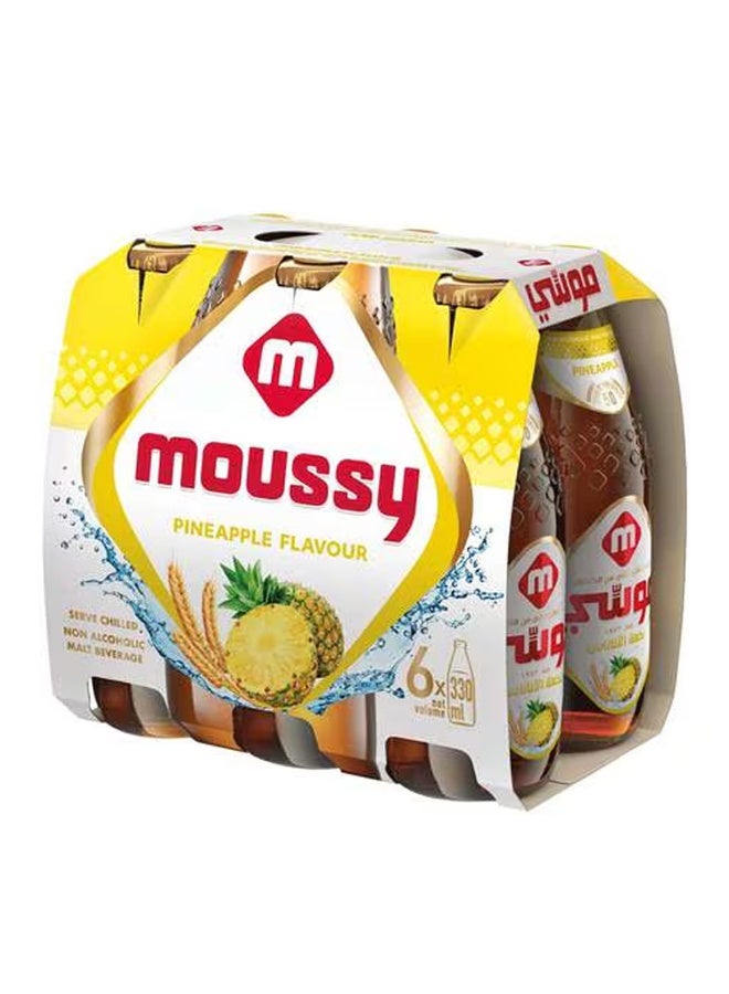 موسي - Pineapple Flavored Malt Beverage, 330 ml ×6 - Image 1
