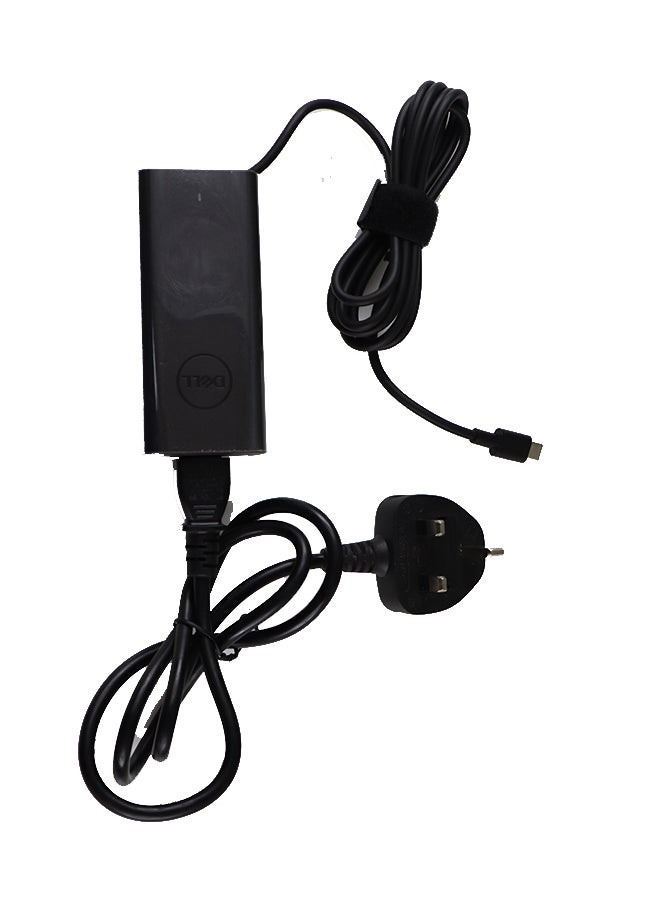 DELL Renewed - 65W C type Pin AC Adapter Black With Cable Black  - Image 2